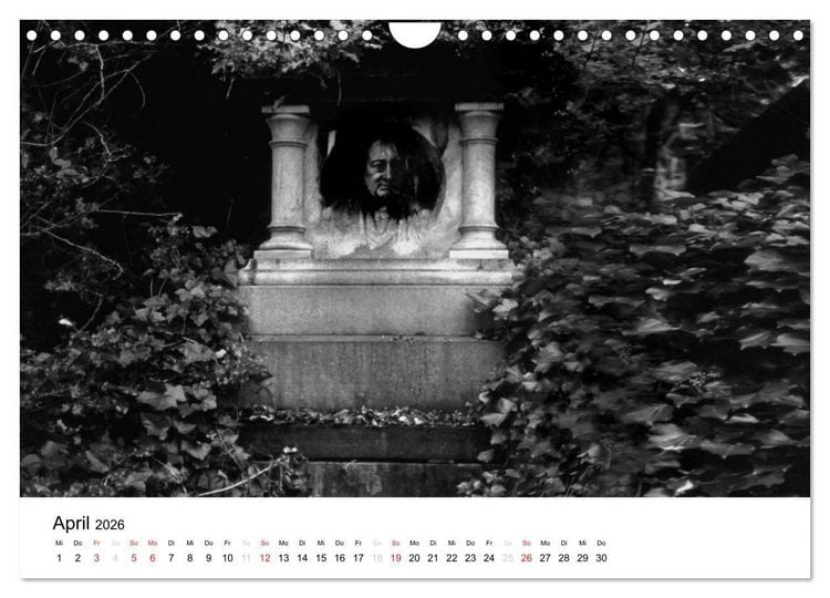 Produktbild: Highgate Cemetery London (Wandkalender 2026 DIN A4 quer), CALVENDO Monatskalender