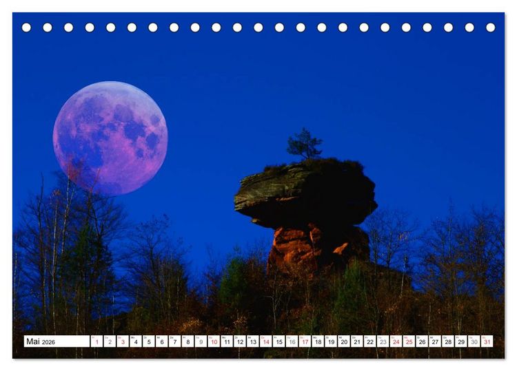 Produktbild: Tr&auml;ume im Mondlicht (Tischkalender 2026 DIN A5 quer), CALVENDO Monatskalender