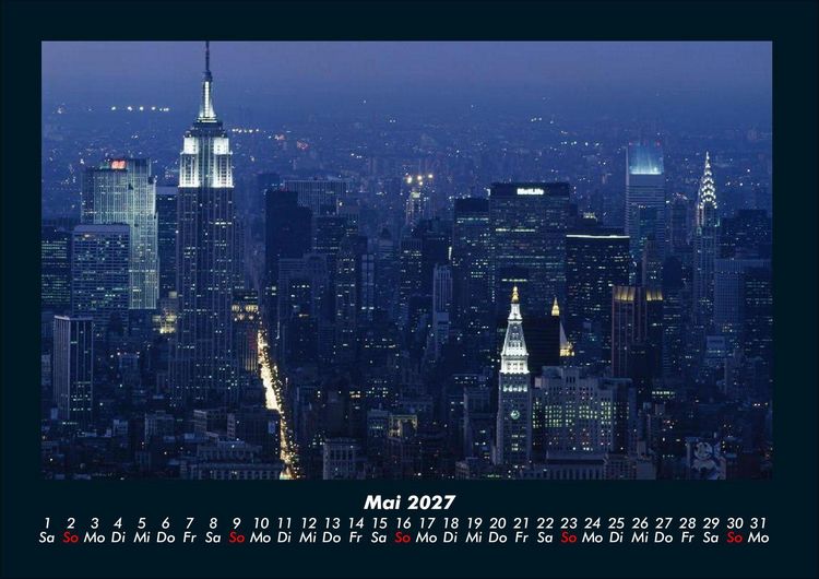 Produktbild: New York 2027 Fotokalender DIN A4