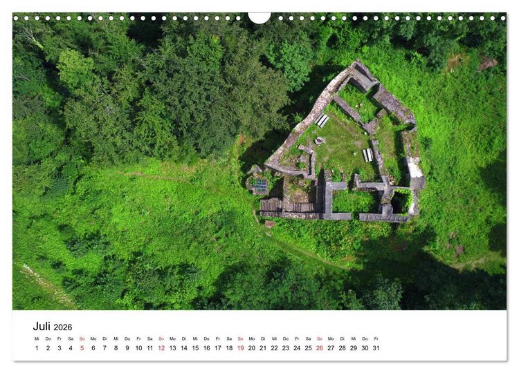 Produktbild: Deutschlands Burgen - Der S&uuml;den von oben (Wandkalender 2026 DIN A3 quer), CALVENDO Monatskalender