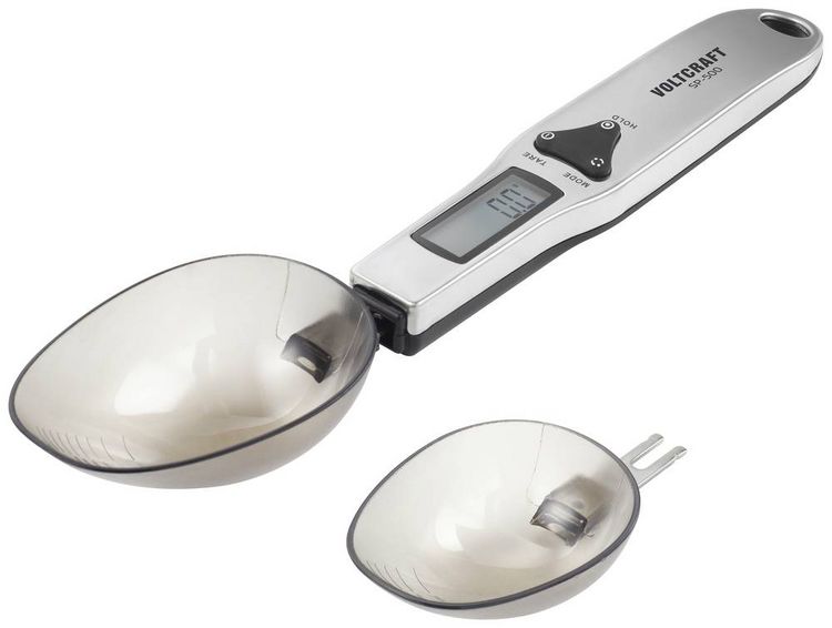 Produktbild: VOLTCRAFT SP-500 L&ouml;ffelwaage VC-12607925 W&auml;gebereich (max.) 500 g Ablesbarkeit 0.1 g Edelstahl
