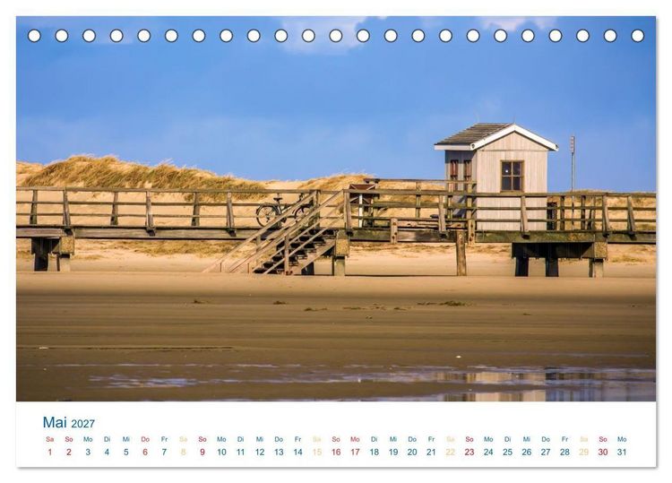 Produktbild: Sankt Peter-Ording - Str&auml;nde, D&uuml;nen, Weite (Tischkalender 2027 DIN A5 quer), CALVENDO Monatskalender