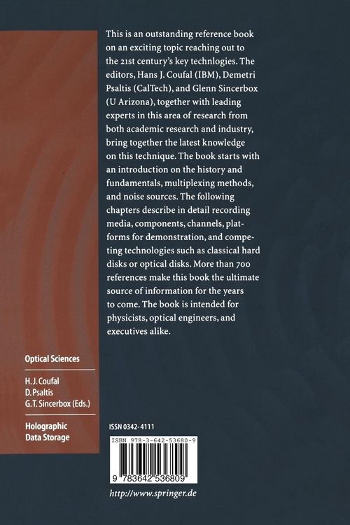 Produktbild: Holographic Data Storage