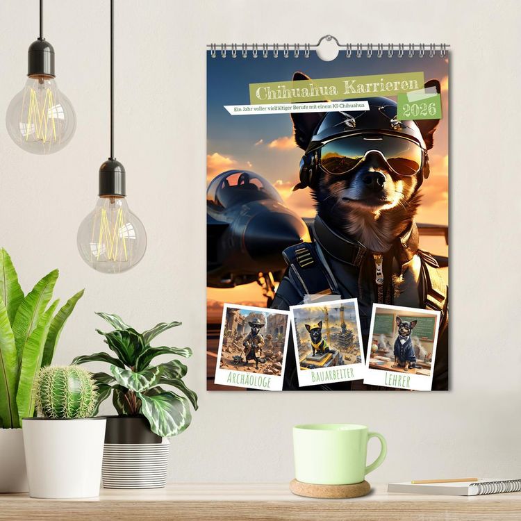 Produktbild: Chihuahua Karrieren (Wandkalender 2026 DIN A4 hoch), CALVENDO Monatskalender