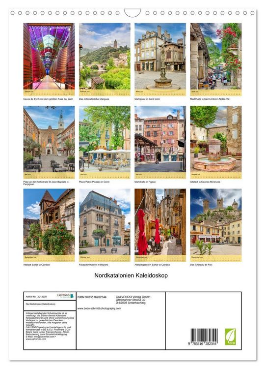 Produktbild: Nordkatalonien Kaleidoskop (Wandkalender 2026 DIN A3 hoch), CALVENDO Monatskalender