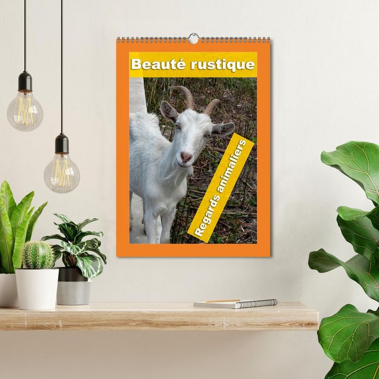 Produktbild: Beaut&eacute; rustique Regards animaliers (Calendrier mural 2026 DIN A3 horizontal), CALVENDO calendrier mensuel