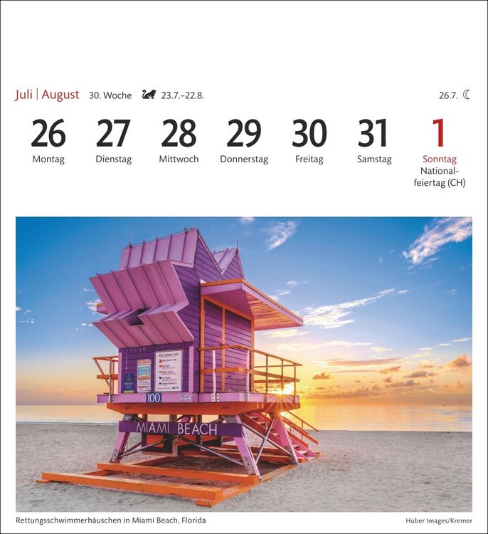 Produktbild: USA Sehnsuchtskalender 2027 - Wochenkalender mit 53 Postkarten