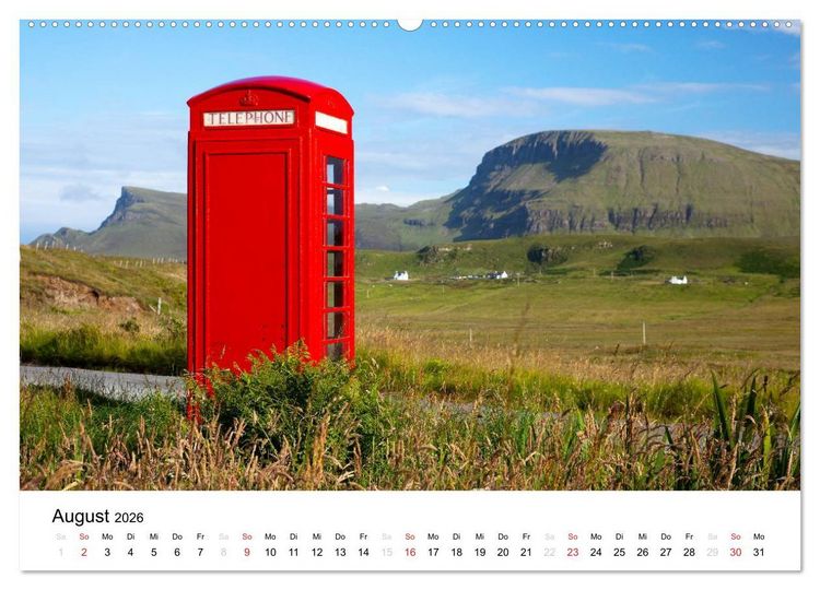 Produktbild: Schottland 2026 - Wildes Land im Norden (hochwertiger Premium Wandkalender 2026 DIN A2 quer), Kunstdruck in Hochglanz
