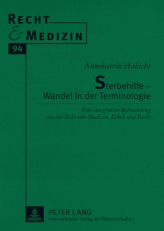 Produktbild: Sterbehilfe &ndash; Wandel in der Terminologie