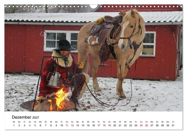 Produktbild: Getragen von Pferden, geformt vom Land - COWBOYS und Cowgirls (Wandkalender 2027 DIN A3 quer), CALVENDO Monatskalender