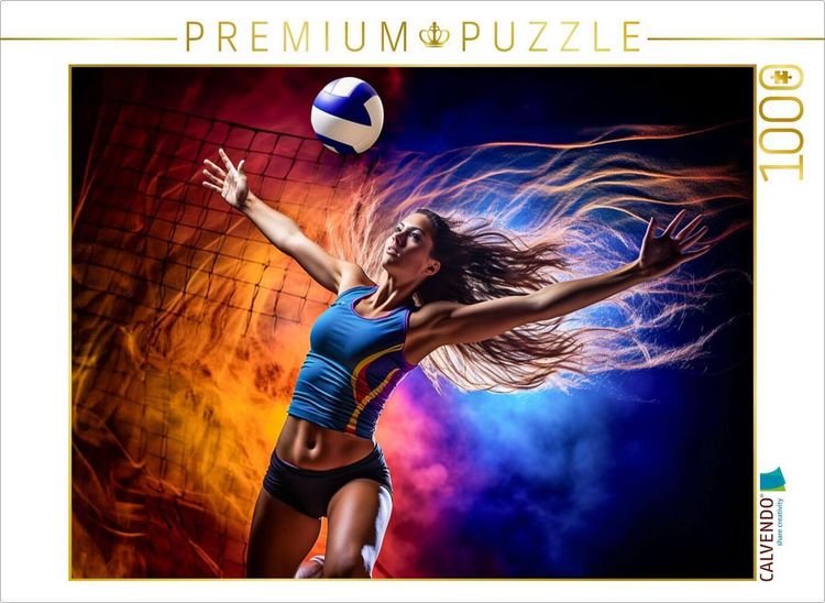 Produktbild: CALVENDO Puzzle Ein Motiv aus dem Kalender Volleyball und Motivation | 1000 Teile Lege-Gr&ouml;&szlig;e 64x48cm Foto-Puzzle f&uuml;r gl&uuml;ckliche Stunden