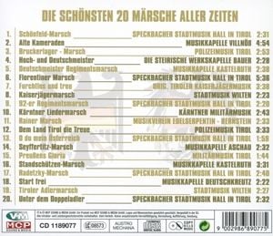 Produktbild: Die sch&ouml;nsten 20 M&auml;rsche aller Zeiten
