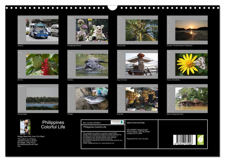Produktbild: Philippines Colorful Life (Wall Calendar 2026 DIN A3 landscape), CALVENDO 12 Month Wall Calendar