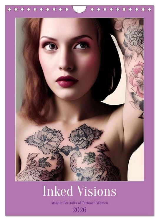 Produktbild: Inked Visions (Wall Calendar 2026 DIN A4 portrait), CALVENDO 12 Month Wall Calendar