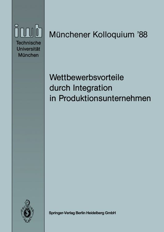 Produktbild: Wettbewerbsvorteile durch Integration in Produktionsunternehmen