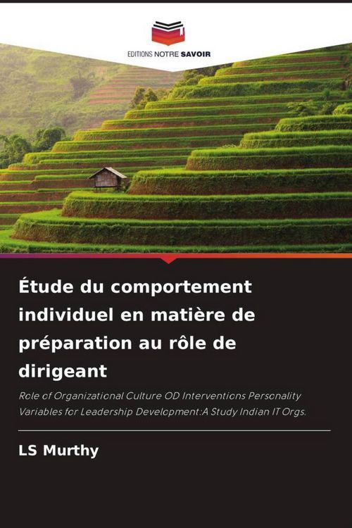 Produktbild: &Eacute;tude du comportement individuel en mati&egrave;re de pr&eacute;paration au r&ocirc;le de dirigeant