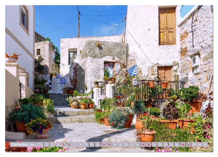 Produktbild: Kalymnos. Griechische Inselsch&ouml;nheit im Herzen des Dodekanes (Wandkalender 2026 DIN A2 quer), CALVENDO Monatskalender