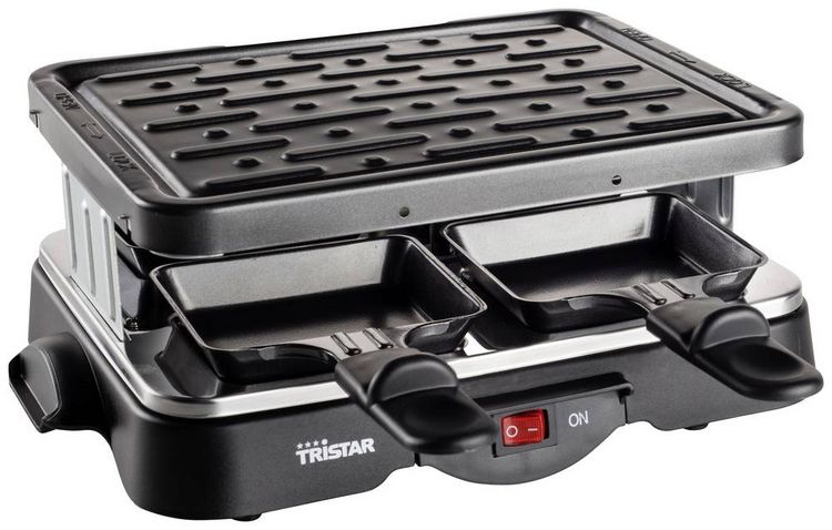 Produktbild: Tristar RA-2949 Raclette 4Pf&auml;nnchen Schwarz