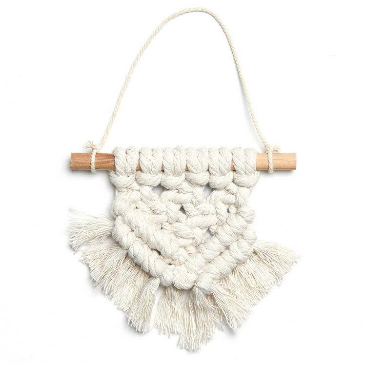Produktbild: Makramee Set, Wandbehang, 1 Stk &agrave; ca. 13 x 13cm