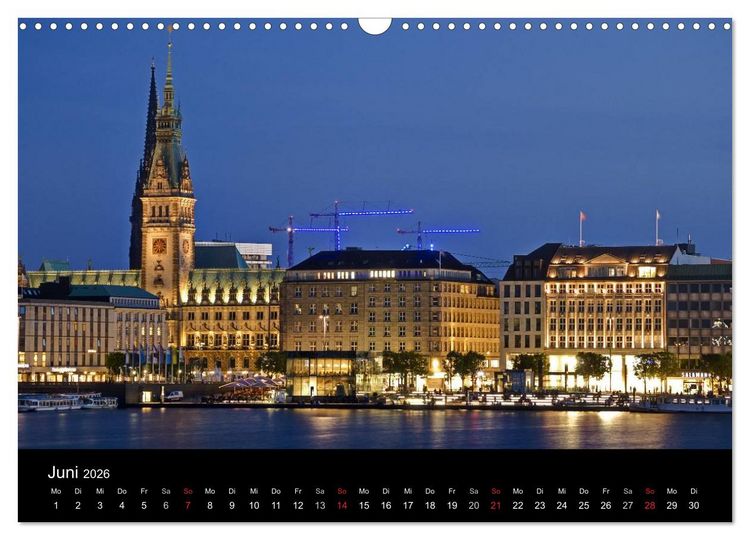 Produktbild: Hamburg . Das Tor zur Welt... (Wandkalender 2026 DIN A3 quer), CALVENDO Monatskalender