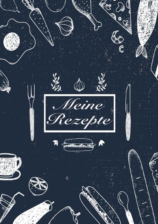Produktbild: Meine Rezepte: Rezeptbuch zum Selberschreiben - Rezept Notizbuch - Rezeptbuch zum Selbst Schreiben - Kochbuch zum Selberschreiben
