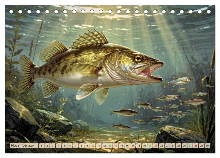 Produktbild: Talsperren - Zander (Tischkalender 2027 DIN A5 quer), CALVENDO Monatskalender