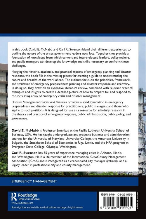 Produktbild: Disaster Management Policies and Practices