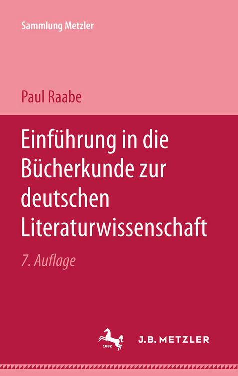 Produktbild: Einf&uuml;hrung in die B&uuml;cherkunde zur Deutschen Literaturwissenschaft