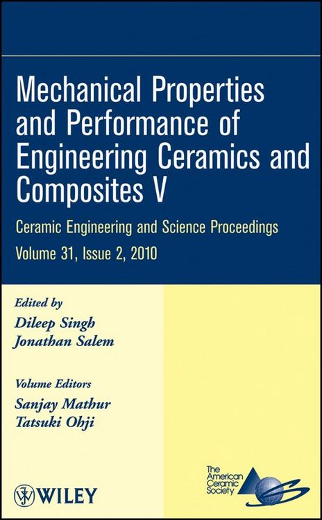 Produktbild: Mechanical Properties and Performance of Engineering Ceramics and Composites V, Volume 31, Issue 2