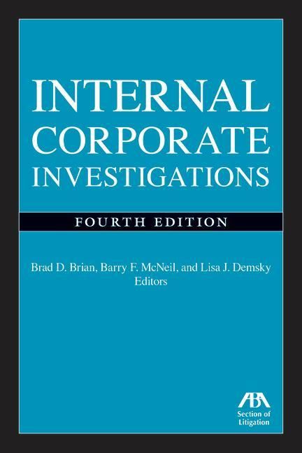 Produktbild: Internal Corporate Investigations, Fourth Edition