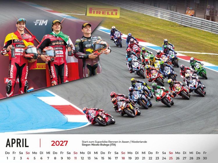 Produktbild: Superbike WM Kalender 2027