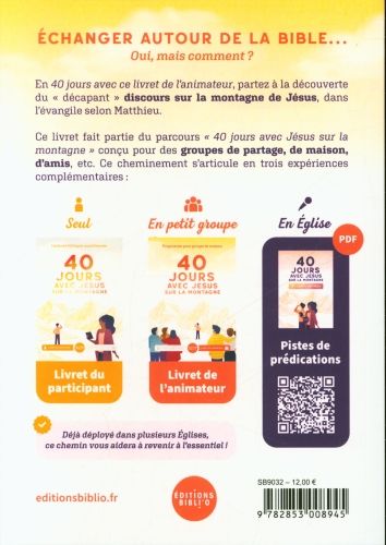 Produktbild: 40 jours avec J&eacute;sus sur la montagne