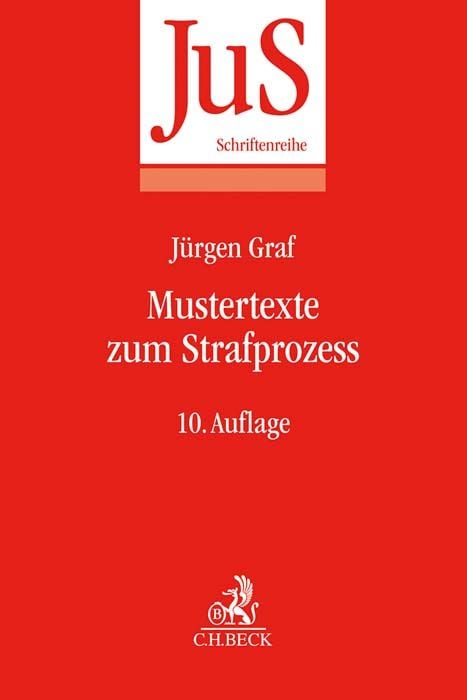 Produktbild: Mustertexte zum Strafprozess
