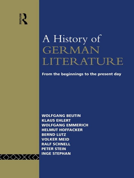 Produktbild: A History of German Literature