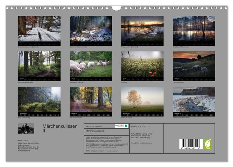 Produktbild: M&auml;rchenkulissen II (Wandkalender 2026 DIN A3 quer), CALVENDO Monatskalender