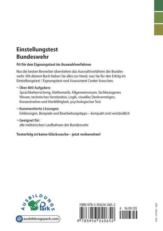 Produktbild: Einstellungstest Bundeswehr