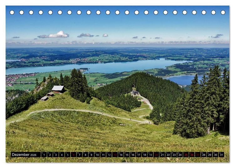 Produktbild: Allg&auml;u - Natur pur (Tischkalender 2026 DIN A5 quer), CALVENDO Monatskalender