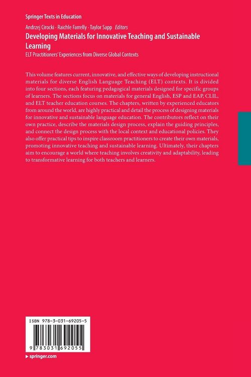 Produktbild: Developing Materials for Innovative Teaching and Sustainable Learning