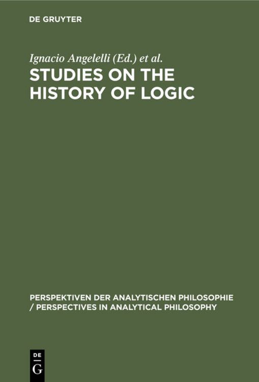 Produktbild: Studies on the History of Logic
