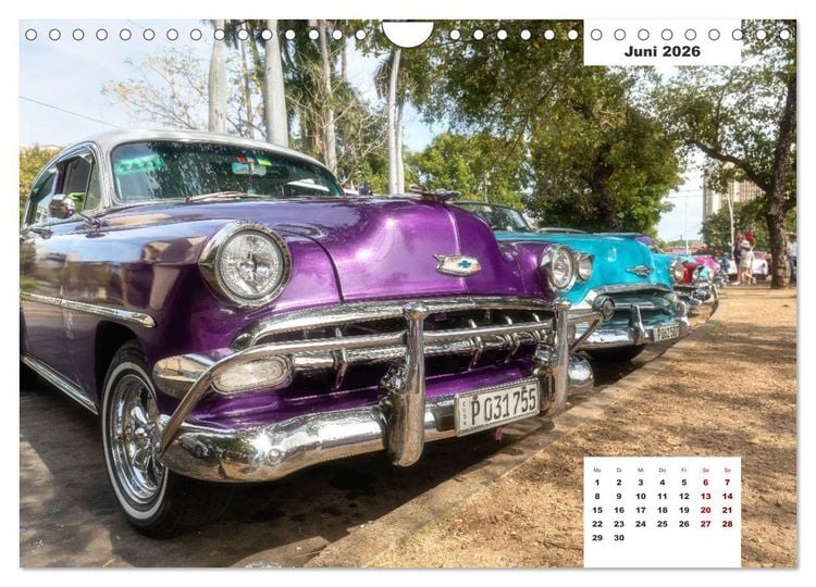 Produktbild: Kubas Oldtimer (Wandkalender 2026 DIN A4 quer), CALVENDO Monatskalender