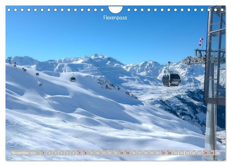 Produktbild: Winterdreams - Lech, Leutasch, Gurgl, Ischgl, S&ouml;lden (Wandkalender 2026 DIN A4 quer), CALVENDO Monatskalender