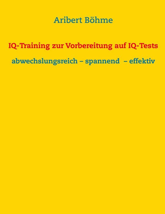 Produktbild: IQ-Training zur Vorbereitung auf IQ-Tests
