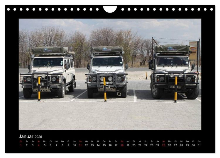 Produktbild: Land Rover Defender - Unterwegs in Afrika (Wandkalender 2026 DIN A4 quer), CALVENDO Monatskalender