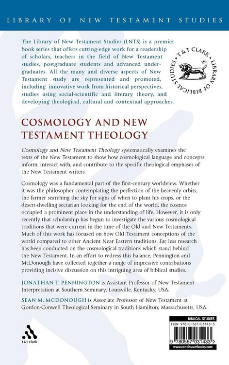 Produktbild: Cosmology and New Testament Theology