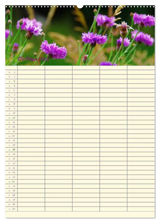 Produktbild: Der Naturgarten Familienplaner (Wandkalender 2026 DIN A2 hoch), CALVENDO Monatskalender