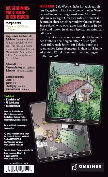 Produktbild: Die geheimnisvolle H&uuml;tte in den Bergen