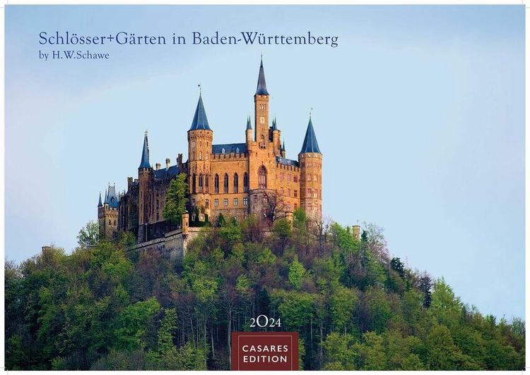 Produktbild: Schl&ouml;sser und G&auml;rten in Baden W&uuml;rttemberg 2024 L 35x50cm