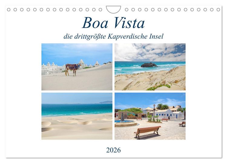 Produktbild: Boa Vista - die drittgr&ouml;&szlig;te Kapverdische Insel (Wandkalender 2026 DIN A4 quer), CALVENDO Monatskalender
