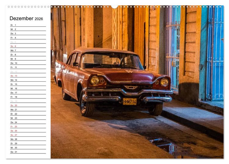 Produktbild: Cars on Cuba (Wandkalender 2026 DIN A2 quer), CALVENDO Monatskalender