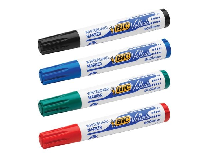 Produktbild: BIC Whiteboard Marker Velleda 1701 ECOlutions 4er Set